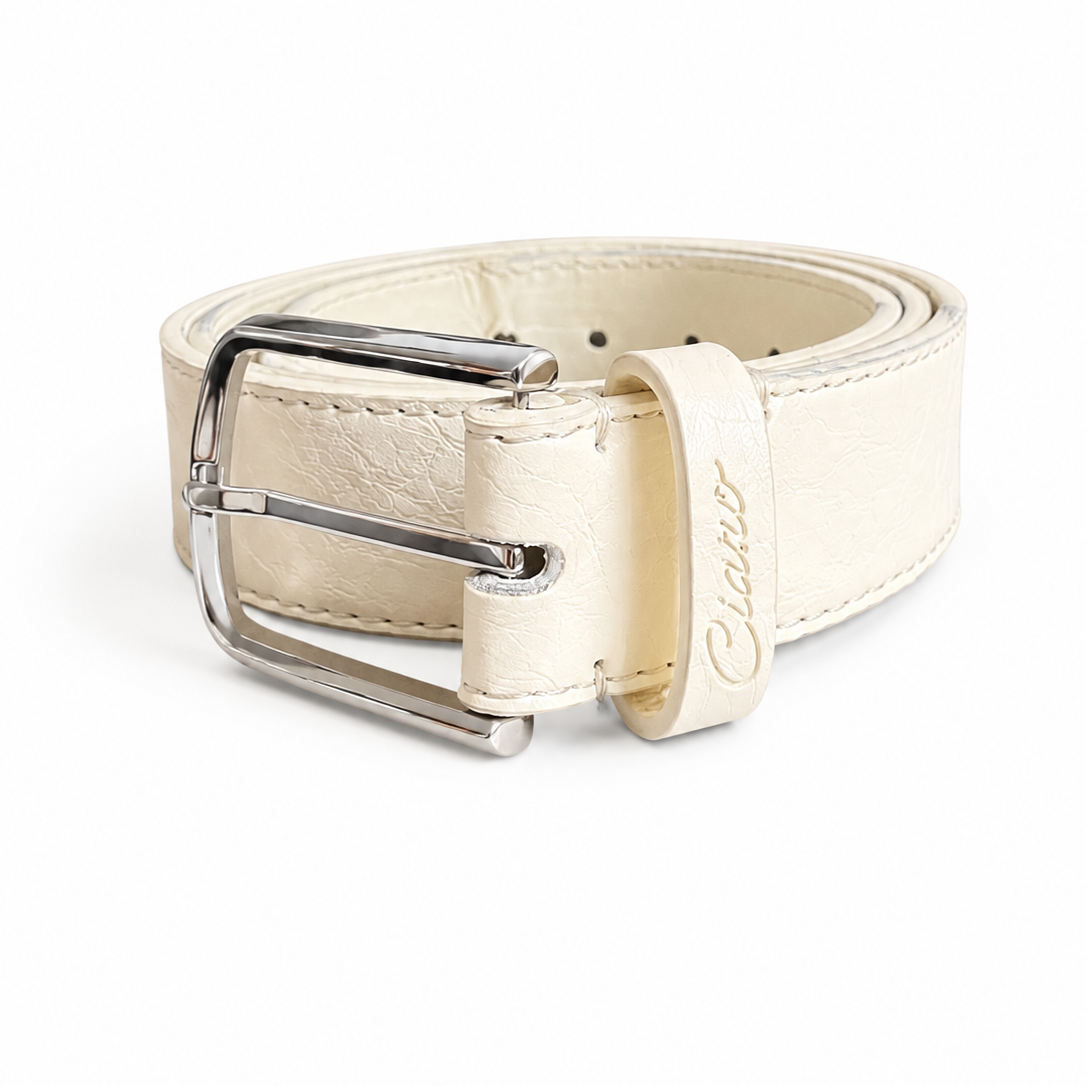BEIGE LEATHER BELT