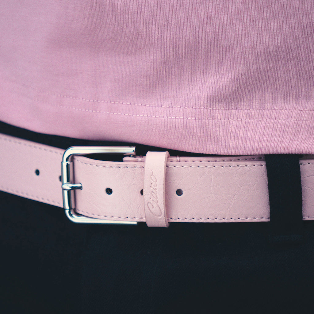 PINK LEATHER BELT