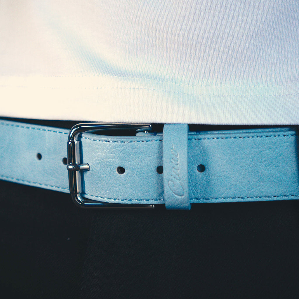 BLUE LEATHER BELT