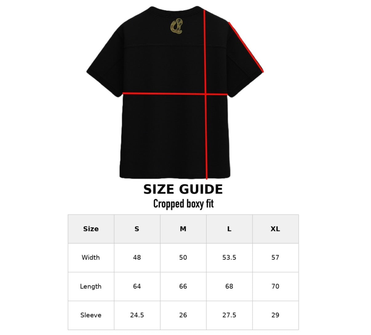 BLACK EMBROIDERED LOGO T-SHIRT