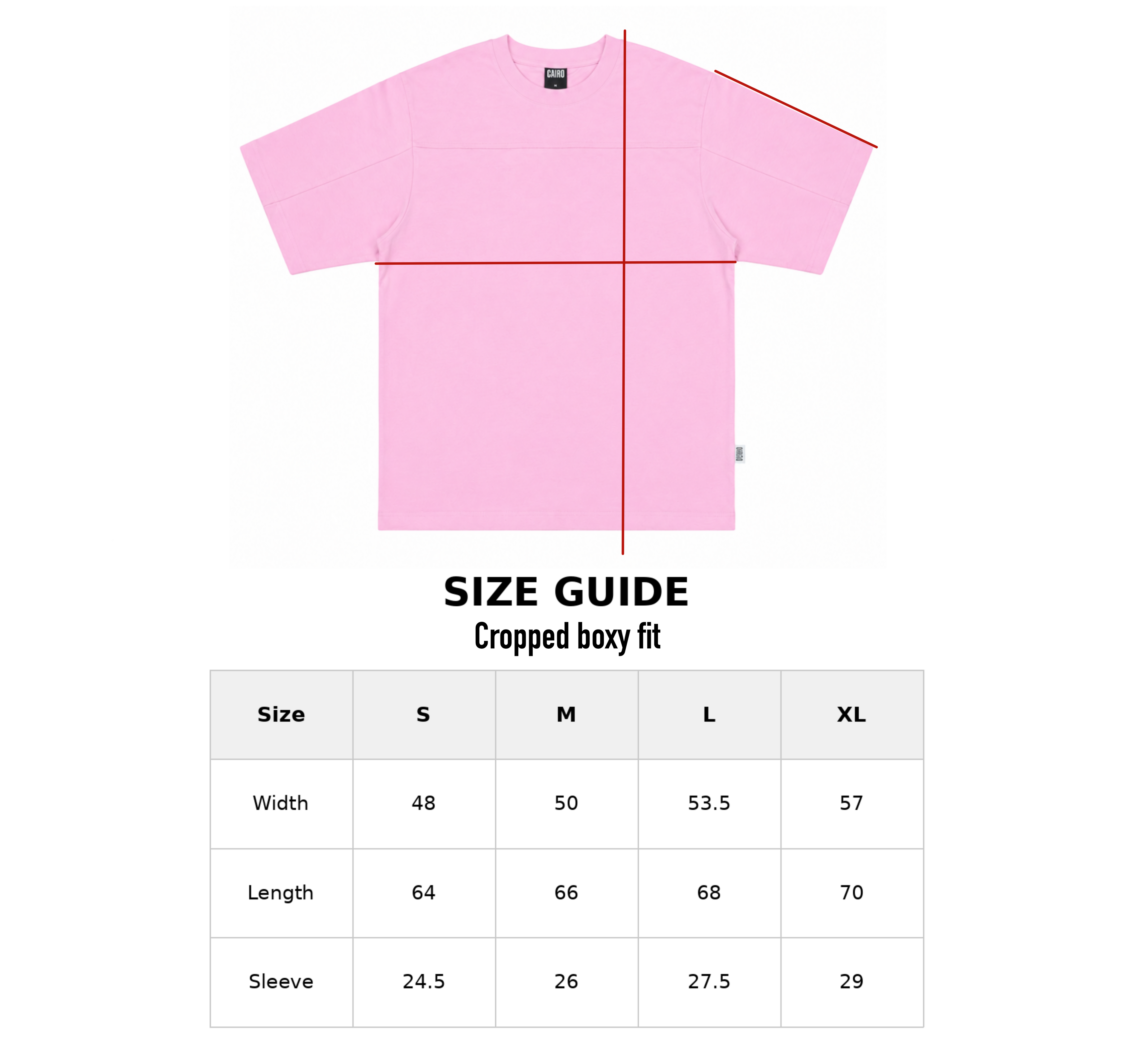 PINK EMBROIDERED LOGO T-SHIRT